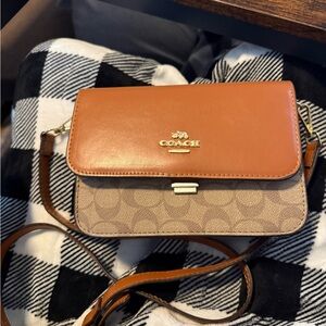 Coach Brown and Tan Crossbody Bag
